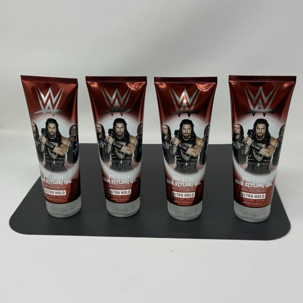 WWE Extra Hold Protein Hair Styling Gel Lot Of 4